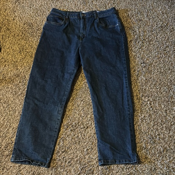 Blue Stretchy Straight Leg Jeans - Picture 1 of 6